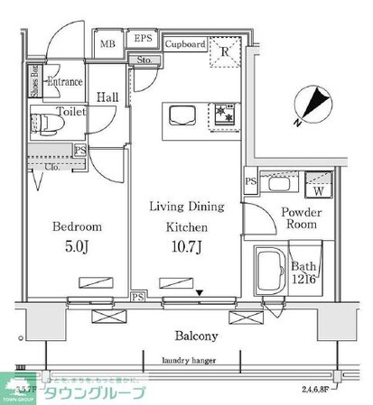 RIDGE豊洲の物件間取画像